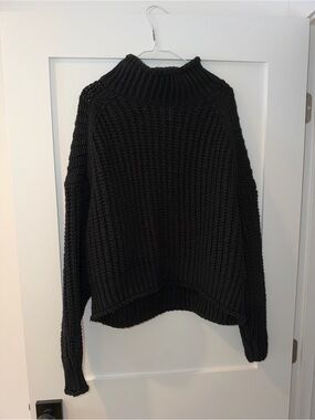H&M Black Chunky Turtleneck Sweater
